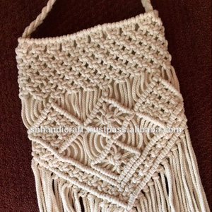 Bolso Bandolera de Macramé de Alta Calidad, Hecho a Mano, de Algodón, Estilo Boho - Product Image 1