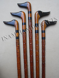 ไม้เดินด้ามเป็ดไม้/ไม้เดินอ้อยกับเป็ดจับทำด้วยมือ/ผู้สูงอายุไม้เท้า - Product Image 4