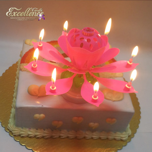 ألعاب نارية متعددة الألوان على شكل زهرة شموع موسيقية دوارة لعيد الميلاد - Product Image 3