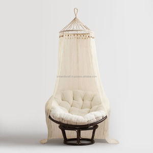 Canopée en macramé en coton transparent de qualité supérieure, élégante et magnifique - Product Image 1