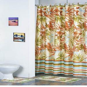 Cortinas de ducha grandes de poliéster con diseño de flores de estilo rural para Baño - Product Image 5