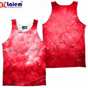 Débardeur en polyester respirant XL personnalisé pour hommes, séchage rapide, équipement de course à pied, imprimé par sublimation, gris sans manches pour - Product Image 2