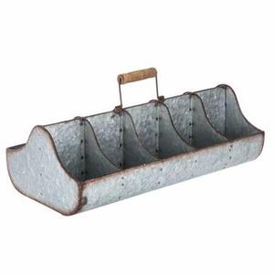 Panier de rangement de cuisine en métal au design classique Caddy de service vintage fait à la main pour une utilisation décorative - Product Image 1