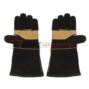 Gants Tig en cuir véritable pour la soudure Gants en cuir résistants au feu, anti-coupure, anti-chocs et antidérapants. - Product Image 1