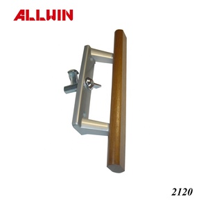 Tirador de pestillo de puerta corredera de madera de roble para Patio - Product Image 5