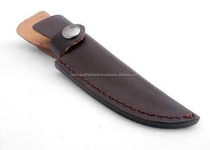 Funda de cuchillo de cuero de vaca bronceado con material de nailon duradero Soporte OEM y ODM personalizable - Product Image 6