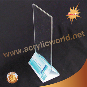 อะคริลิคใสเอียงป้ายโฆษณาชั้นวางเมนูผู้ถือโรงแรมร้านอาหารผู้ถือเมนู - Product Image 6