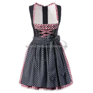 Quesera-Disfraz de Oktoberfest para mujer, traje baviano de cerveza para chica, vestido Drindl para Halloween (vestido de oktoberfest), vestidos informales de verano - Product Image 1
