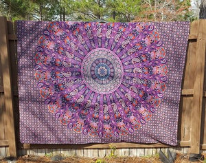 New <b>Large</b> Printed Mandala Tapestry Boho Beach Blanket Yoga <b>Mats</b> - Product Image 1
