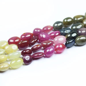 Multi-Color Stone <b>Loose</b> <b>Beads</b> Smooth Polished Oval Tumble <b>Beads</b> Coszcalt Exports HYG02150SDE - Product Image 6