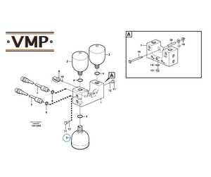 Accumulateur VOE 11173694 pour chargeuses sur pneus Volvo-Pièces de rechange de machines de construction de haute qualité de marque OEM - Product Image 5