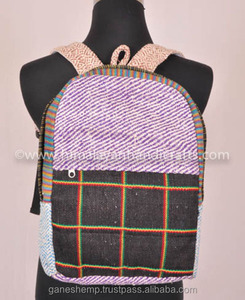 Mochila de cáñamo de lona elegante para adolescentes HBB 0066 - Product Image 1