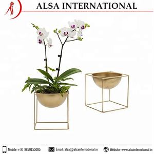 Compra directa, exportador líder de la India, suministro a granel, nueva condición, maceta de flores colgantes de Metal, diseño de plantación de jardín diario para - Product Image 6