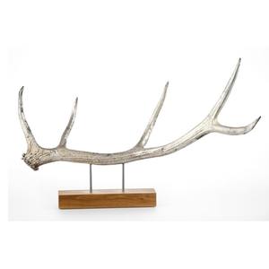 Escultura de Asta de Ciervo, Material de Madera y Aluminio, Pieza Decorativa, Estatua Muy Elegante y Moderna para Mesa de Oficina - Product Image 1