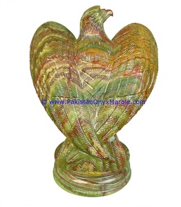 Statues d'aigle en onyx naturel du Pakistan - Product Image 5