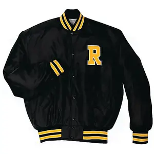 Custom 100% Polyester Satin Baseball Varsity Jacket/ Letterman Jacket / Bomber Jacket