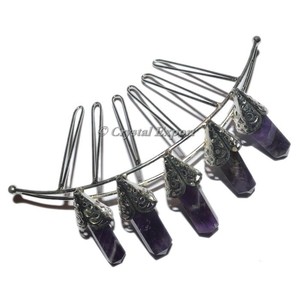 Amethyst Points Silver Crown - Product Image 1
