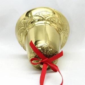 Campana de latón antiguo Árbol de Navidad hecho a mano Campana decorativa Tamaño personalizado y nuevo diseño en latón Embalado en caja - Product Image 6