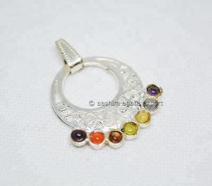 Colgantes de Metal con Forma de Luna de Chakra, Colgantes de Metal de Chakra al por Mayor - Product Image 1