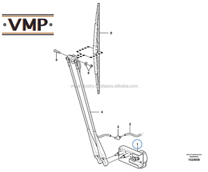 VOE 17200853-Motor de limpiaparabrisas para cargadora de ruedas L60F, L70F, L90F, L110F, L120F, L150F, L180F, L220F, L350F Repuestos de alta calidad - Product Image 3