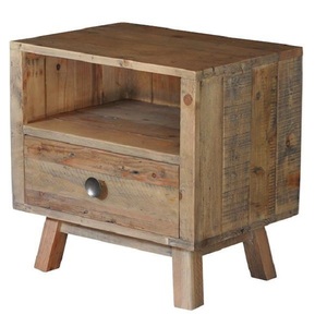 Table basse industrielle moderne en fer et bois antique Table d'appoint décorative pour salon à usage domestique - Product Image 2