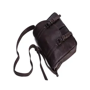 Handmade Vegetable Tanned Messenger Bag Men Crossbody Sling Bag