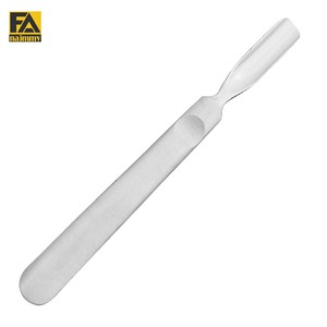 Empujador de cutículas de acero inoxidable de 1mm a 18mm (calibre) con mango plano para eliminar la piel muerta - Product Image 1