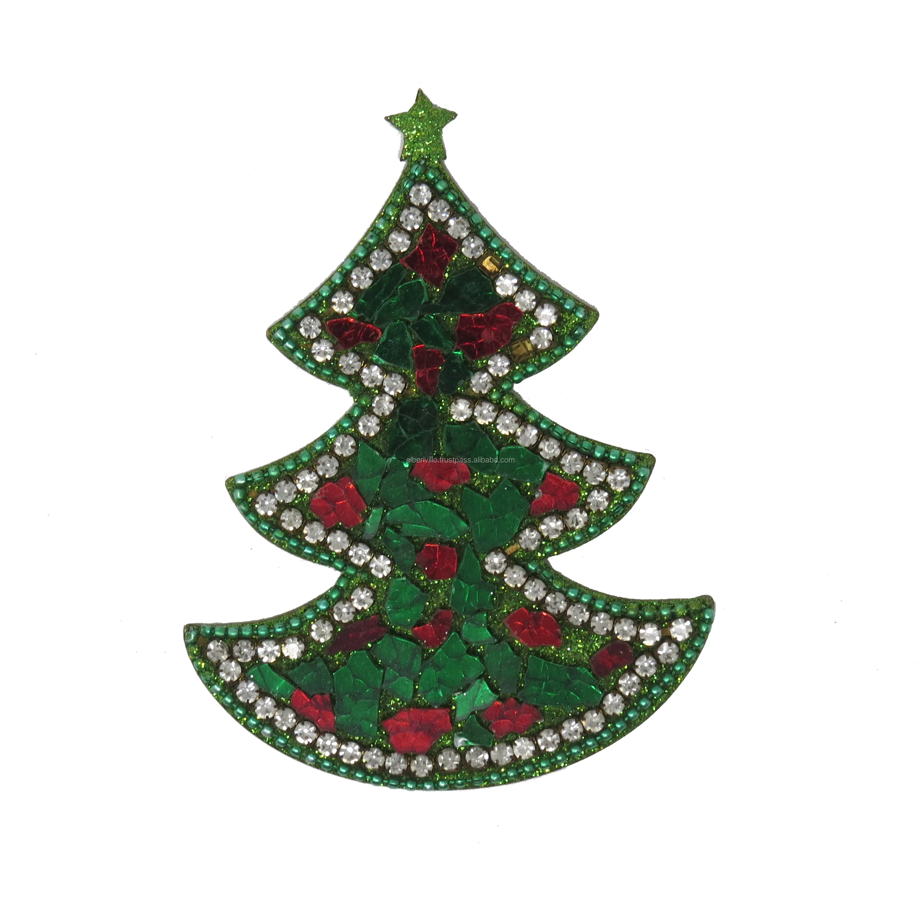 Ornements de noël de luxe vert paillettes suspendus arbre fait à la main noël maison décoratif joyeux noël décoratif 2024