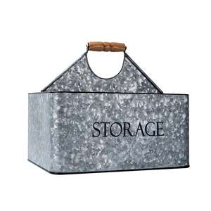 Multipurpose Galvanized Iron Metal Caddy Customizable Logo Barware Accessories for Serving <b>Beer</b> & Wine Set for Kitchen Use - Product Image 1