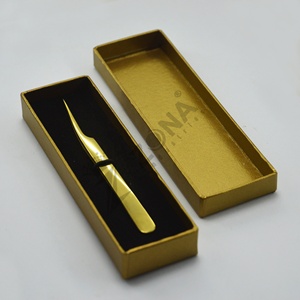 Pince à épiler professionnelle à pointe diamantée pour cils volume et classiques, pointes en acier inoxydable super affûtées pour pince à cils - Product Image 4