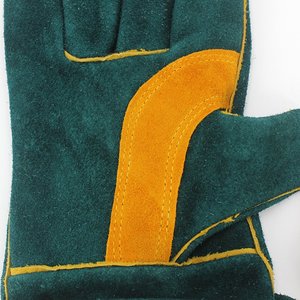 Guantes de soldadura de cuero dividido Unisex de alta calidad Guantes DE SEGURIDAD cálidos de invierno con guantes de trabajo industriales resistentes al calor - Product Image 6