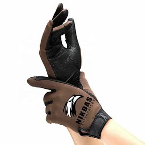 Gants d'équitation en cuir blanc pour femmes et hommes-respirant, lavable et avec écran tactile, gants d'équitation confortables - Product Image 4