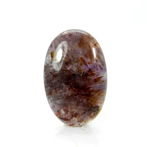 Натуральный какоксенит 28x18 мм овальный кабошон 24,25 cts свободный драгоценный камень