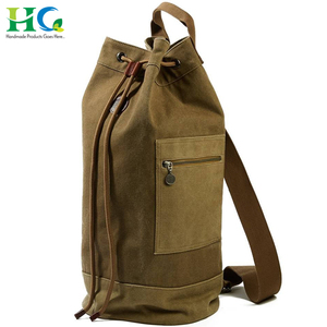 Custom Barrel Shape Heavy Canvas Duffel <b>Gym</b> Sports <b>Bag</b> for Man and <b>Woman</b> - Product Image 2