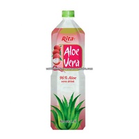Productiebedrijven Vietnam Natuurlijke Voorkomen Uitdroging Aloë Vera Drank 1500Ml Lychee Smaak Aloë Vera Drank