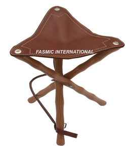 Taburete Plegable Portátil para Caza al Aire Libre, Económico, Duradero, Diseño de Lona y Madera, Fasmic International FI-4007 - Product Image 6