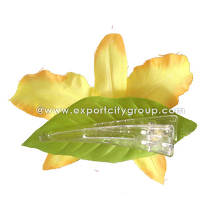 Sunne Tropical Cattleya, accesorios para el cabello de flores de tela multicolor a la moda, tocado elegante de 3,5 pulgadas para bodas y regalos - Product Image 5