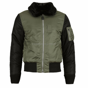 Veste bomber varsity pour homme en nylon matelassé noir de haute qualité, épaisse, pour l'hiver, sur mesure - Product Image 1