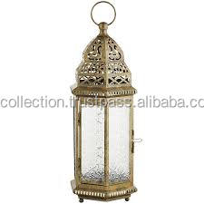 HANGING & TABLE TOP HAND MADE IRON <b>MOROCCAN</b> LANTERN,Mini <b>Moroccan</b> Glass Lantern - Product Image 4