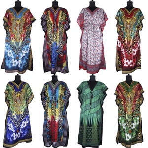 Jalabiya Long Kaftans Hand Block Impreso Kaftan Hecho a mano Caftan indio Abaya Kaftan Caftan Arab Jalabiya Dubai Fashion - Product Image 2