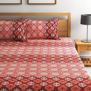 Sábana de cama King Size de lujo para el hogar, diseño moderno, teñido de melocotón, gotas de rocío, Sábana de lino con dos fundas de almohada - Product Image 1