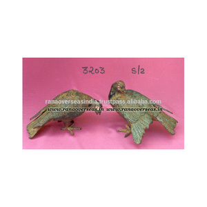 Paire de figurines en métal et laiton, 2 pièces, décor pour hôtel, salon, Restaurant, café et bureau - Product Image 3