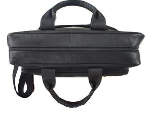 Maletín de cuero genuino unisex de 15,6 pulgadas, bolso de hombro informal grande con forro de algodón y PU suave para oficina o trabajo - Product Image 5