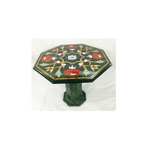 Belle Main Marqueterie De Marbre Décoratif Table - Product Image 1