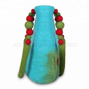 Bolso Tote Ecológico Hecho a Mano para Mujer, Diseño Floral de Jardín Natural, Cierre de Cremallera, Dos Asas, Forro de Lana, Fácil de Llevar, Floral Hecho a Mano - Product Image 2