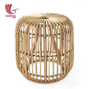 เก้าอี้สตูลหวายสานและออตโตมันทรงกลมสำหรับตกแต่งภายในบ้าน สำนักงาน และห้องนั่งเล่น ขายส่ง - Product Image 1