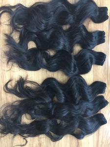 Nhà Máy Nguyên Mẫu Miễn Phí Tự Nhiên Dợn Sóng Việt Nam Remy Trinh Nữ Nhân Phần Mở Rộng Tóc Máy Đôi Sợi Ngang Dệt Tất Cả Các Màu Sắc Phù Hợp - Product Image 5