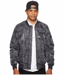 Chaqueta bomber reversible de color sólido personalizada, chaqueta con cremallera y cuello levantado, chaqueta de béisbol impermeable y a prueba de viento - Product Image 5