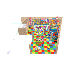 สนามเด็กเล่นในร่ม204ตารางเมตรการออกแบบที่กำหนดเอง - Product Image 1