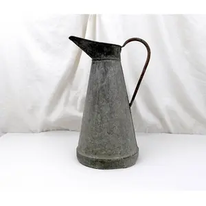 DECOR GALVANIZED WATER JUG MODERN WATER PLANTS FOR DINING TABLE PITCHER GALVANIZED GARDEN DECORATION PITCHER JUG